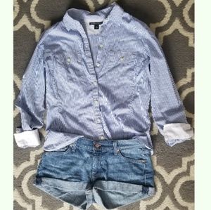 Banana Republic Tops - Banana Republic Strioed Dresd Shirt Banana Republic Tops - Banana Republic Strioed Dresd Shirt
